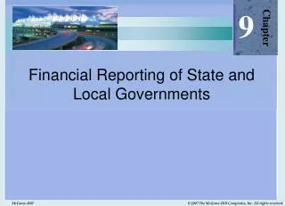 financial reporting of state and local governments