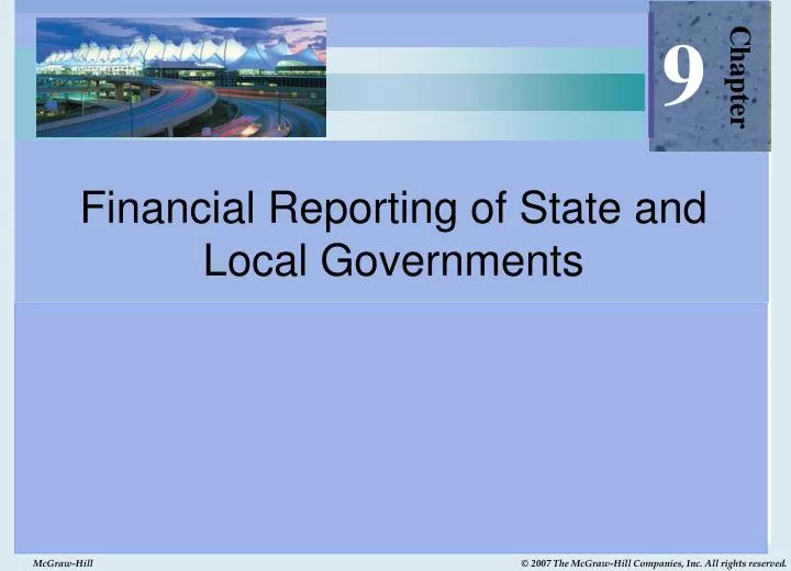 financial reporting of state and local governments