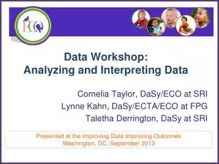 Data Workshop: Analyzing and Interpreting Data