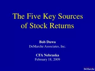 The Five Key Sources of Stock Returns