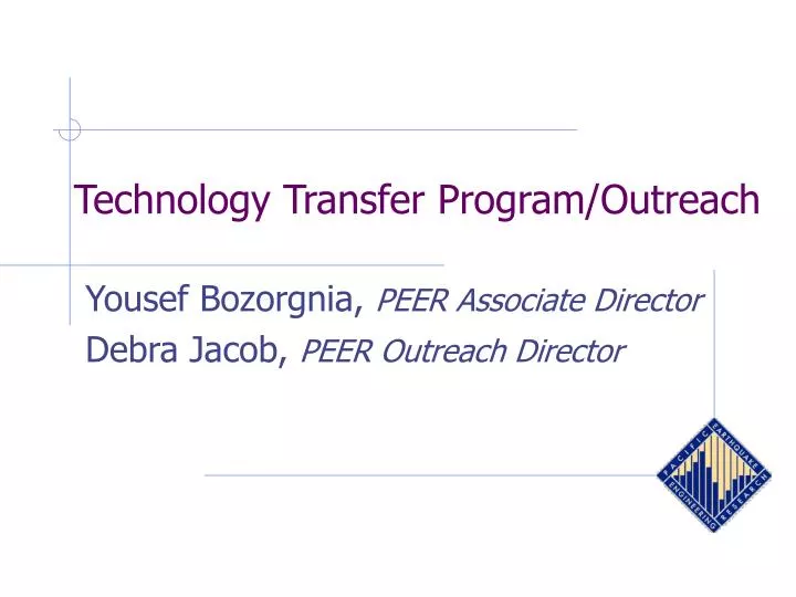 technology transfer program outreach