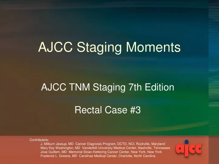 ajcc staging moments