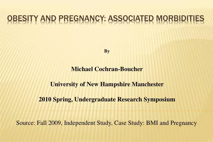 obesity and pregnancy associated morbidities