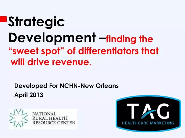 strategic development finding the sweet spot of differentiators that will drive revenue