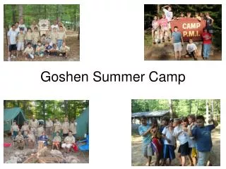 Goshen Summer Camp