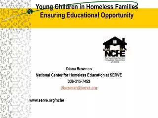 Young Children in Homeless Families Ensuring Educational Opportunity
