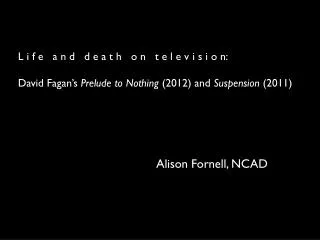 Alison Fornell, NCAD