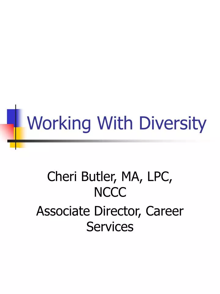 working with diversity