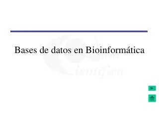 bases de datos en bioinform tica