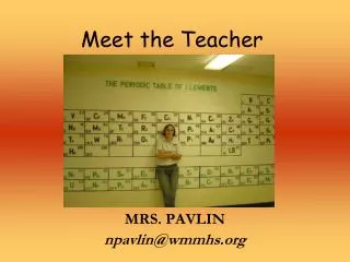 meet the teacher