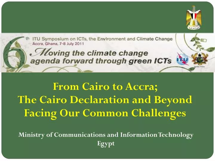from cairo to accra the cairo declaration and beyond facing our common challenges