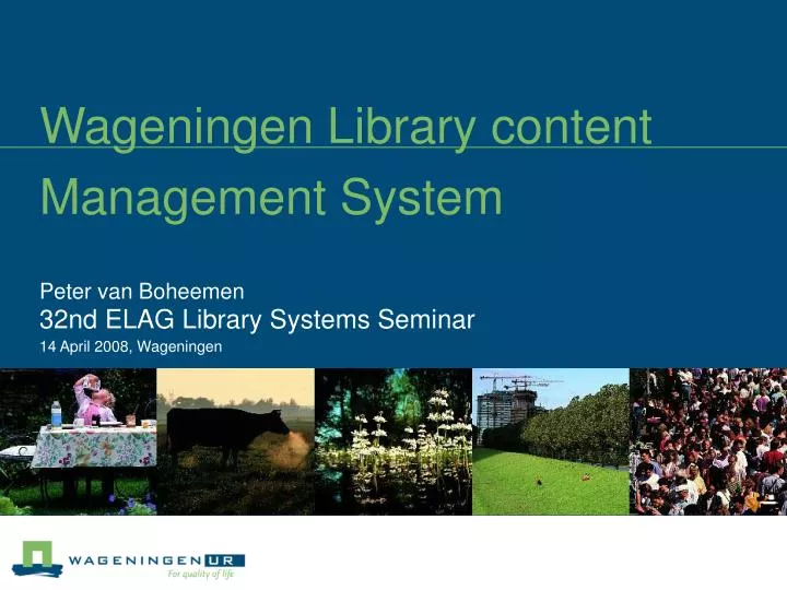 wageningen library content management system