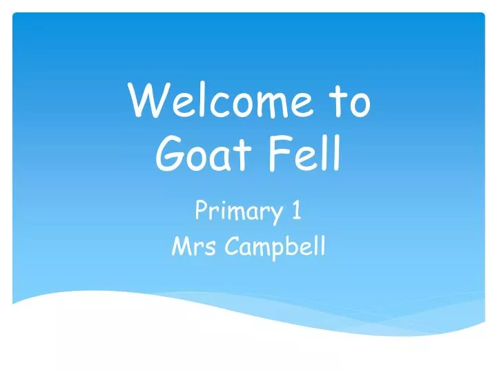 welcome to goat fell