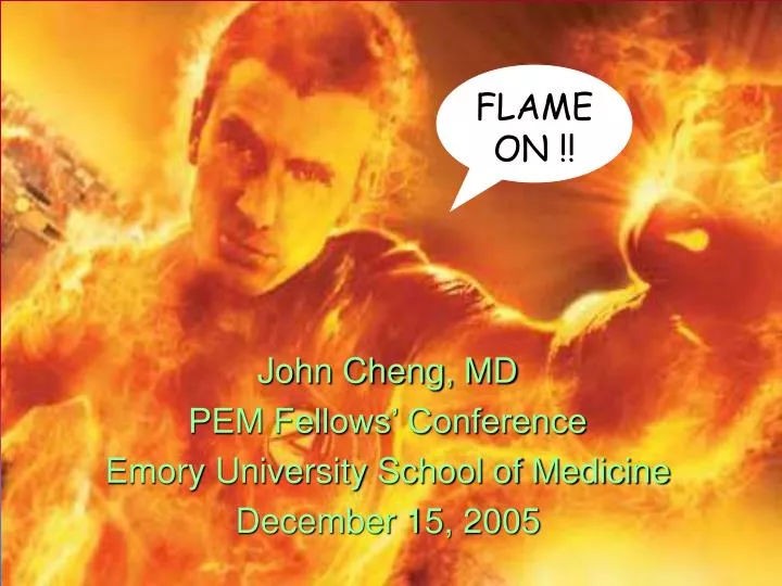 john cheng md pem fellows conference emory university school of medicine december 15 2005