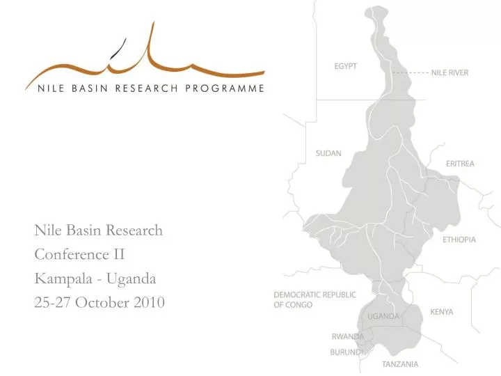 nile basin research conference ii kampala uganda 25 27 october 2010