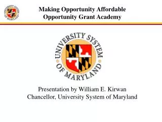 Making Opportunity Affordable Opportunity Grant Academy