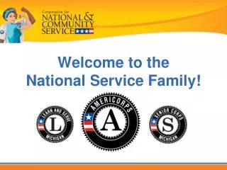 Welcome to the National Service Family!