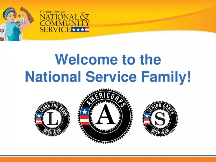 welcome to the national service family