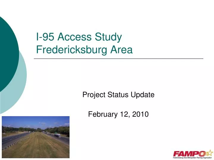 i 95 access study fredericksburg area