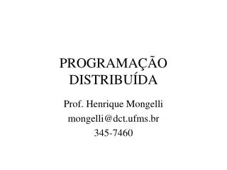 programa o distribu da