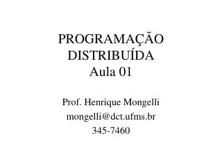 programa o distribu da aula 01