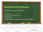 National Board Certification - slide 1