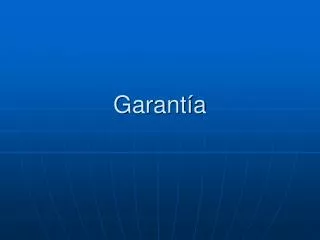 garant a