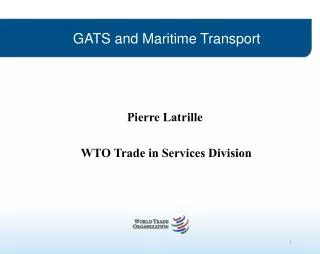 GATS and Maritime Transport