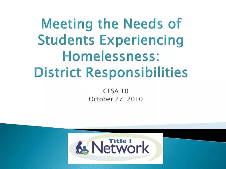 meeting the needs of students experiencing homelessness district responsibilities