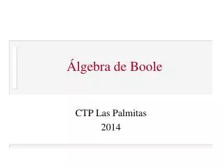 lgebra de boole