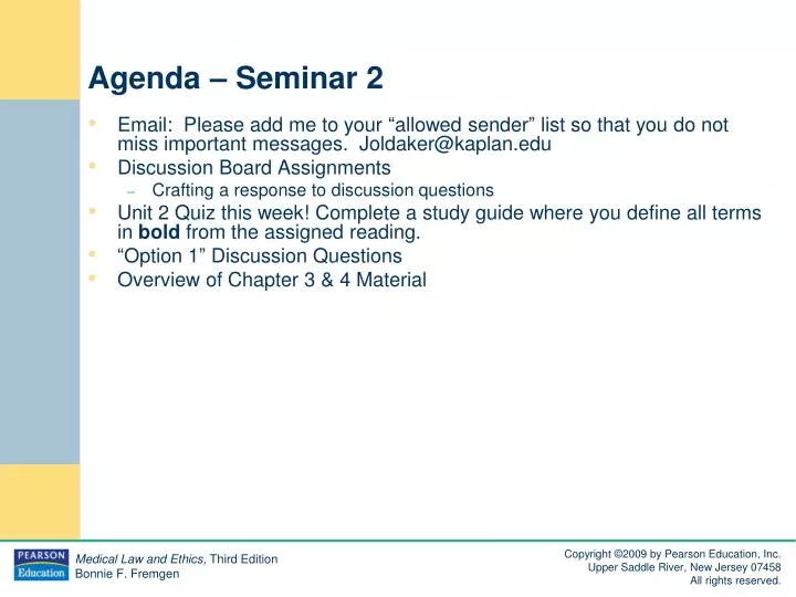 agenda seminar 2