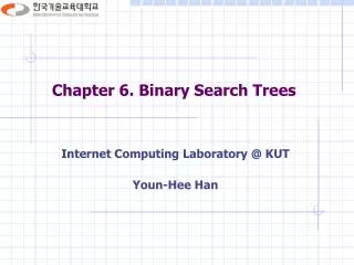 Chapter 6. Binary Search Trees