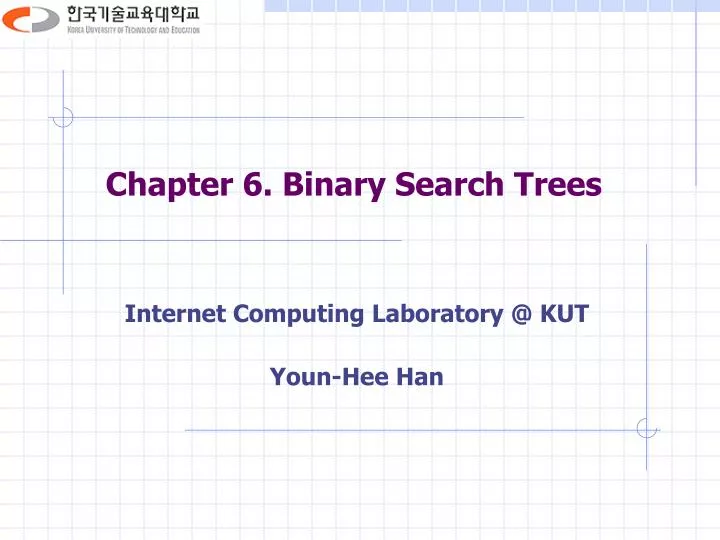 chapter 6 binary search trees