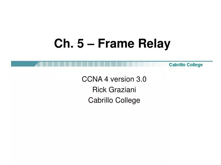 ch 5 frame relay
