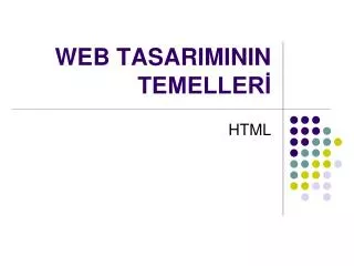 web tasariminin temeller