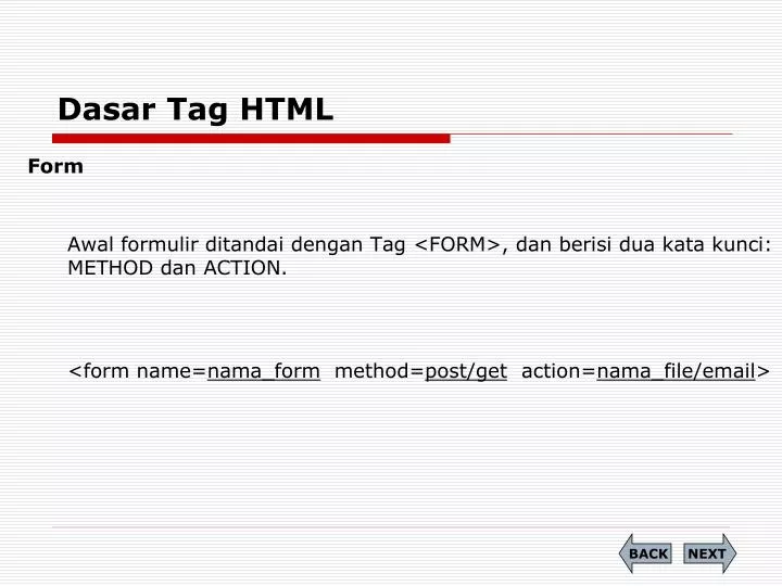 dasar tag html
