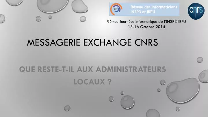 messagerie exchange cnrs