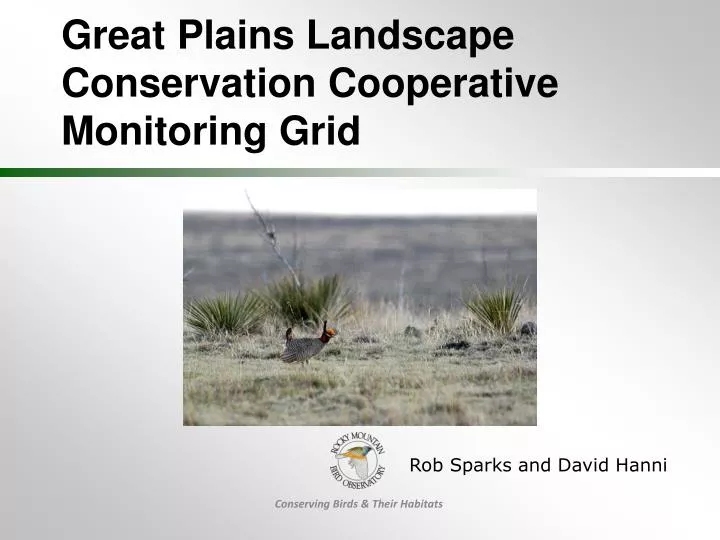 great plains landscape conservation cooperative monitoring grid
