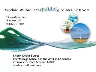 Coaching Writing in the Science Classroom