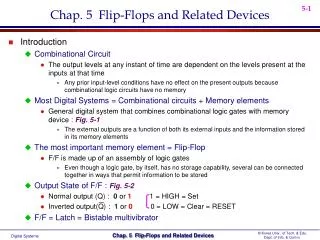 Chap. 5 Flip-Flops and Related Devices