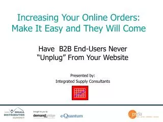 Increasing Your Online Orders: Make It Easy and They Will Come