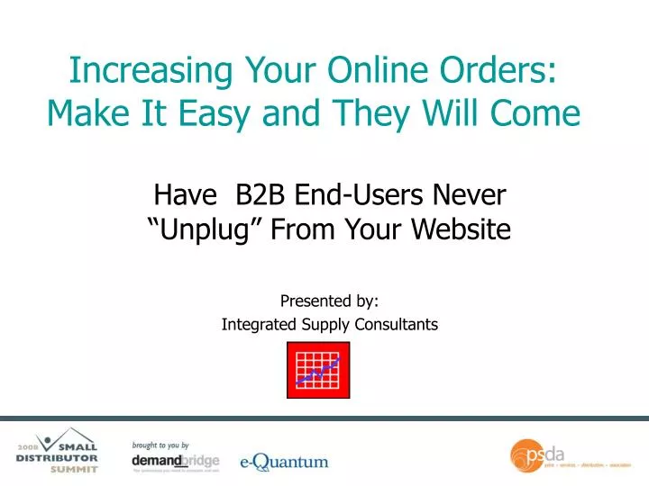 increasing your online orders make it easy and they will come