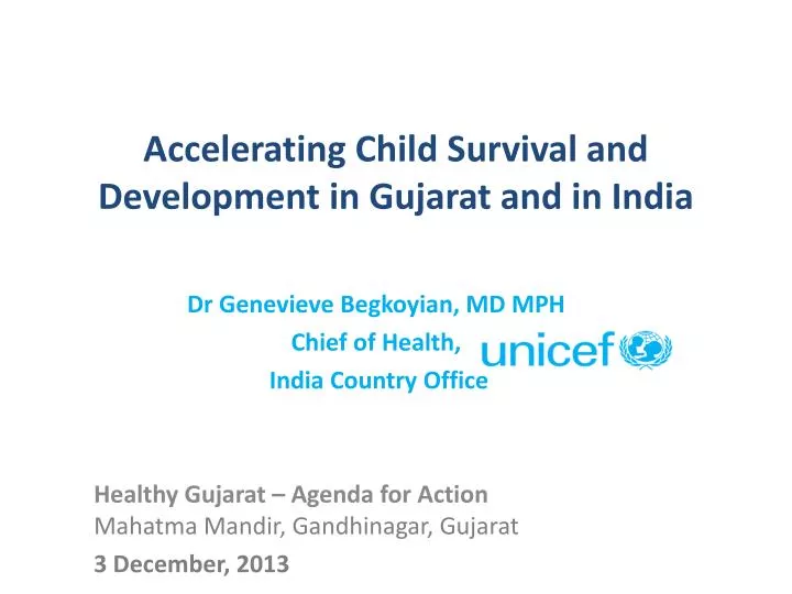 accelerating child survival and development in gujarat and in india