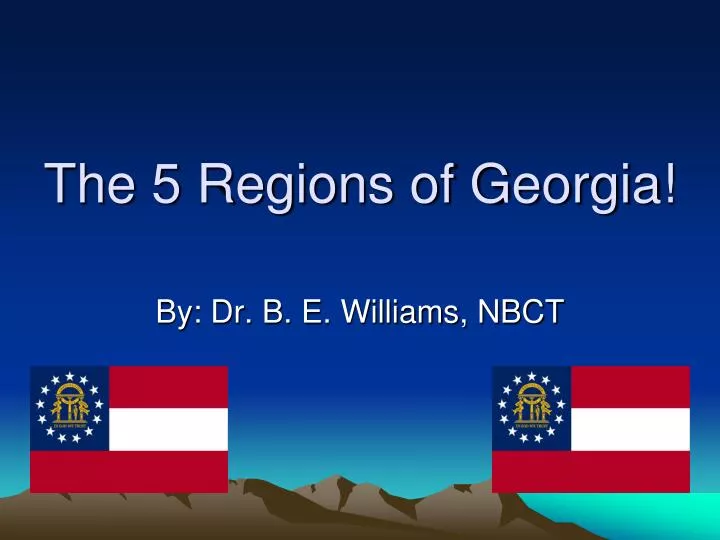 the 5 regions of georgia