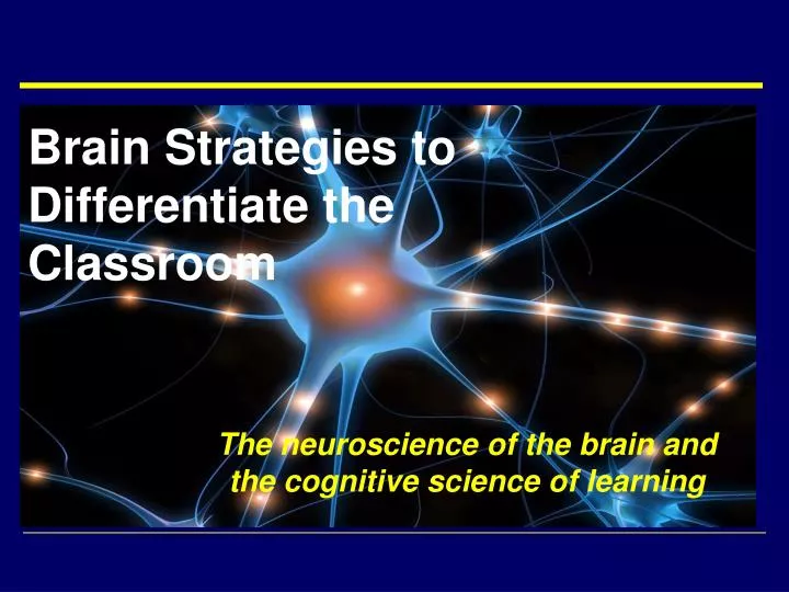 brain strategies to differentiate the classroom