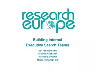 Building Internal Executive Search Teams