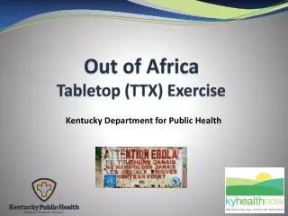 Out of Africa Tabletop (TTX) Exercise