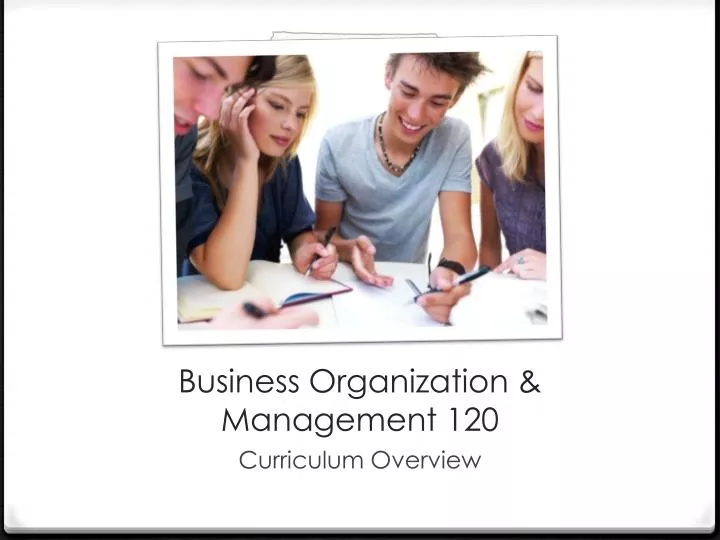 business organization management 120