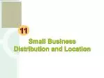 Small Business Distribution and Location - slide 1