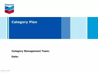 Category Plan